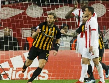 Ολυμπιακός - ΑΕΚ 1-2! - «Καρμπόν» ο πρώτος γύρος: Ανατροπή από την ΑΕΚ σε 10'!